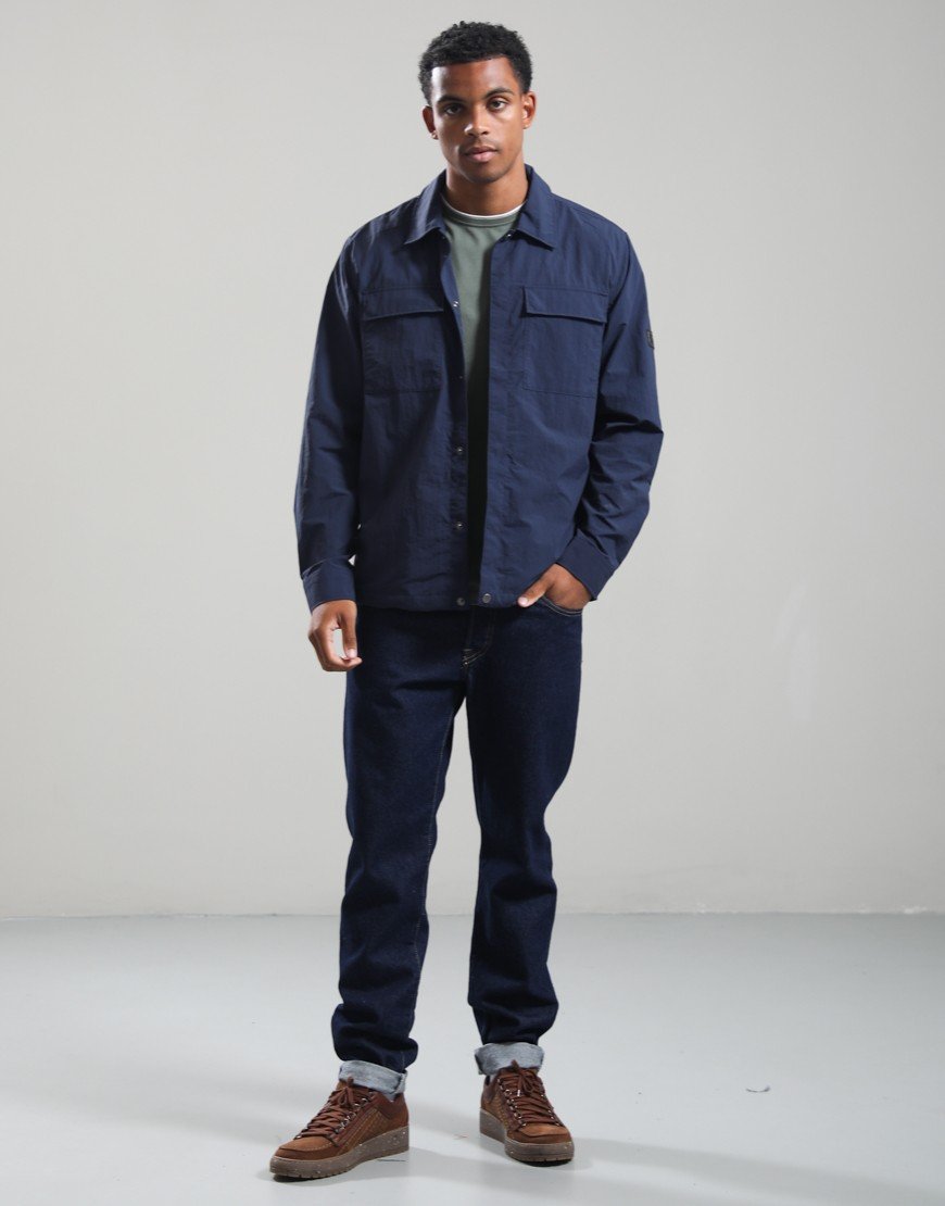 Barbour International Ardie Overshirt Oxford Navy