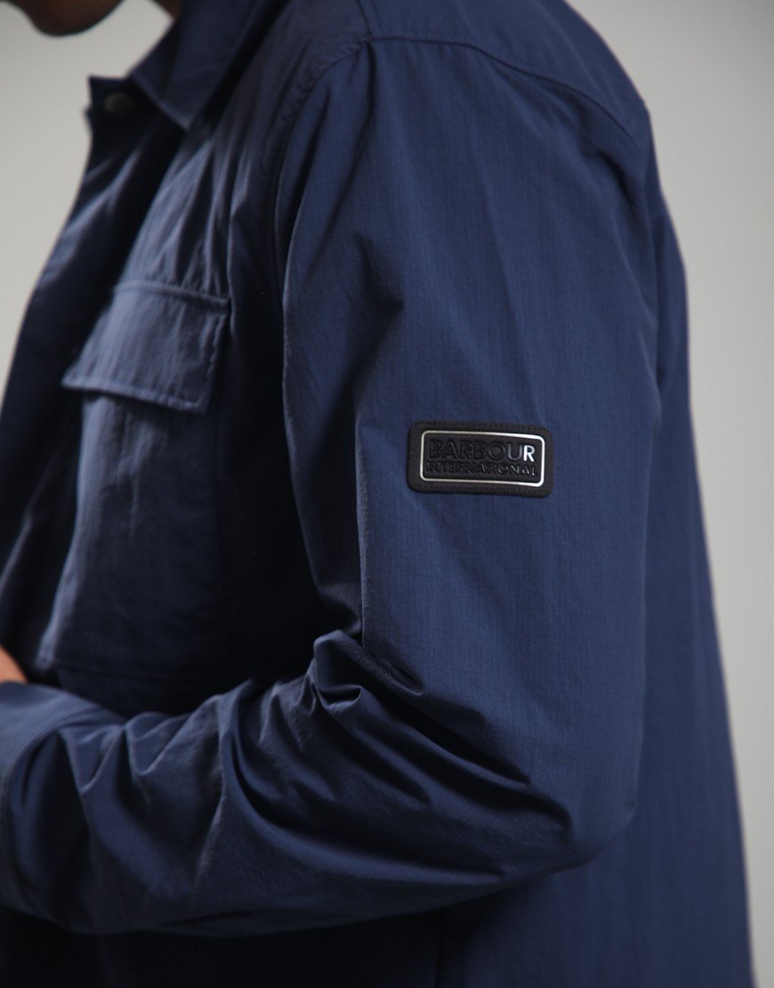 Barbour International Ardie Overshirt Oxford Navy