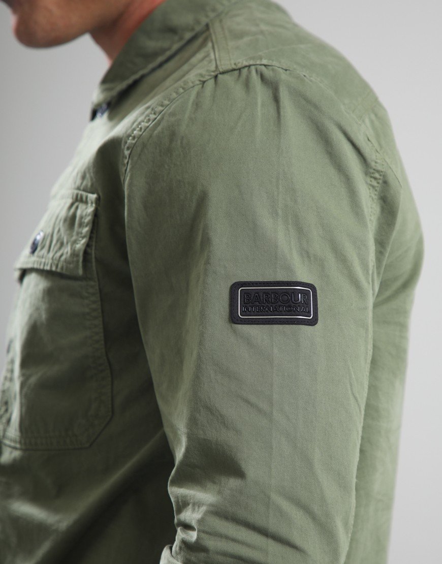 Barbour International Arlo Overshirt Burnt Olive