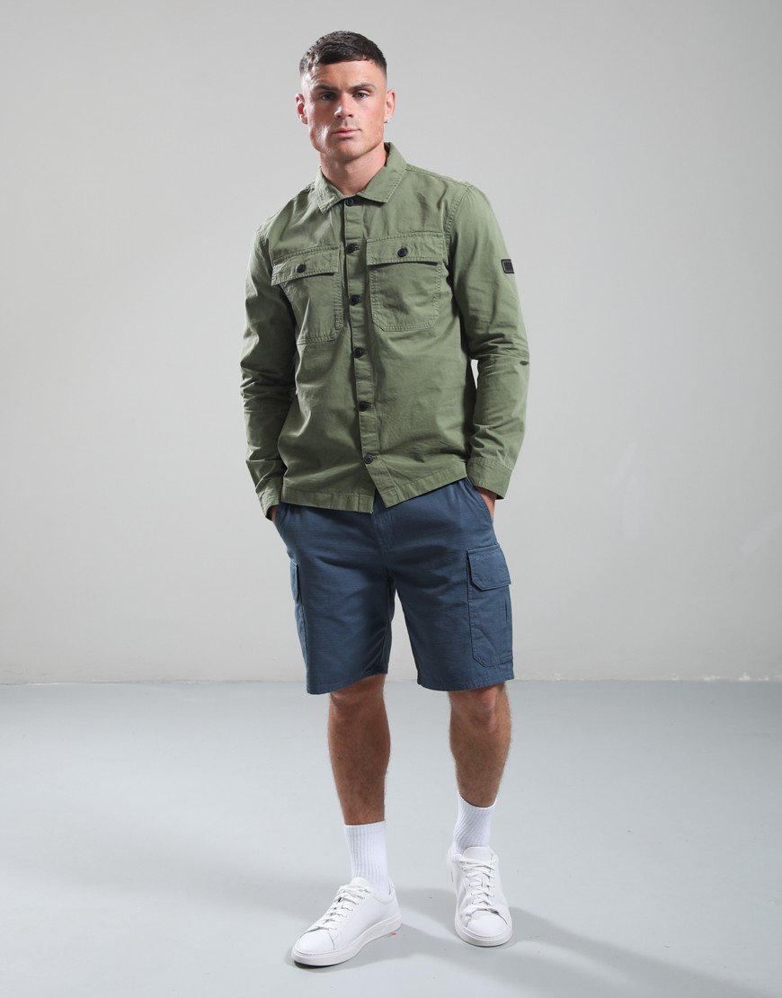 Barbour International Arlo Overshirt Burnt Olive