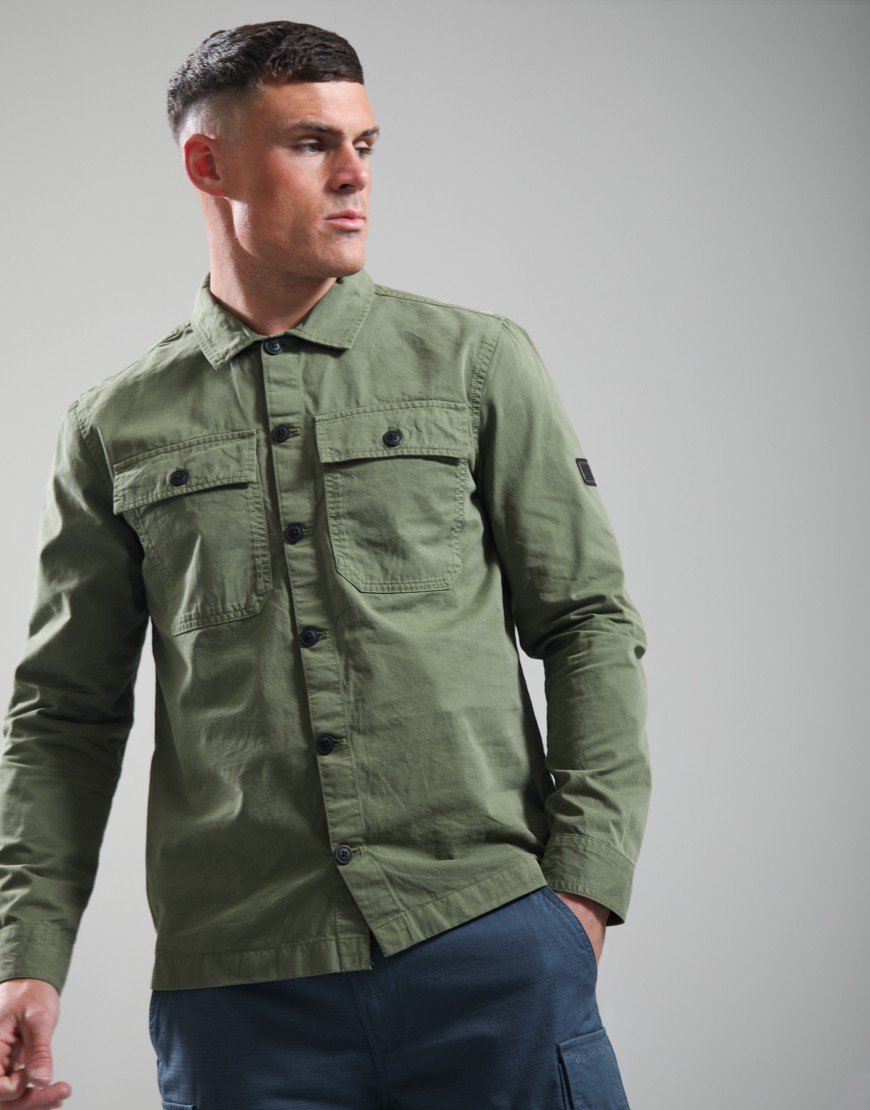Barbour International Arlo Overshirt Burnt Olive