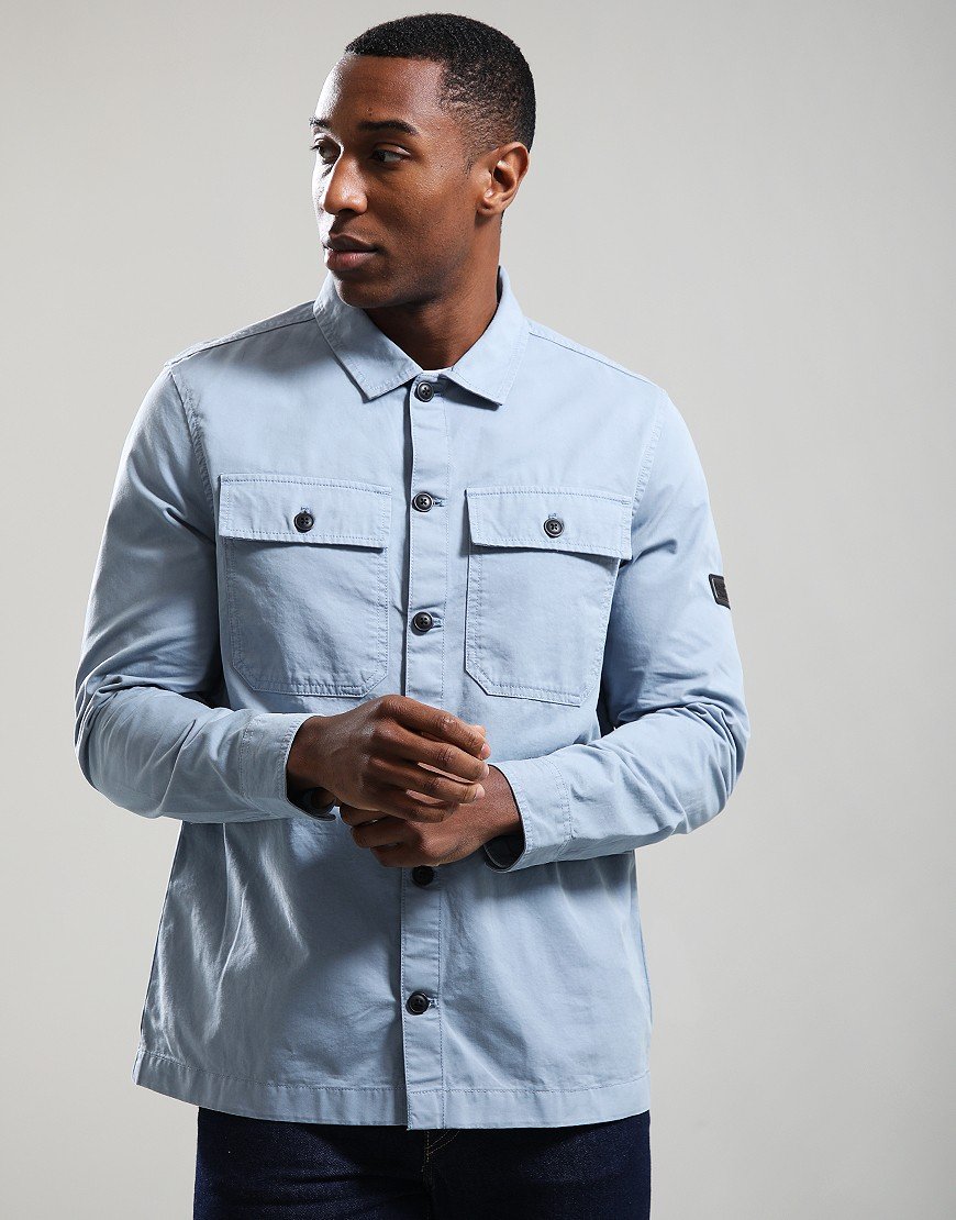 Barbour International Arlo Overshirt Cool Blue
