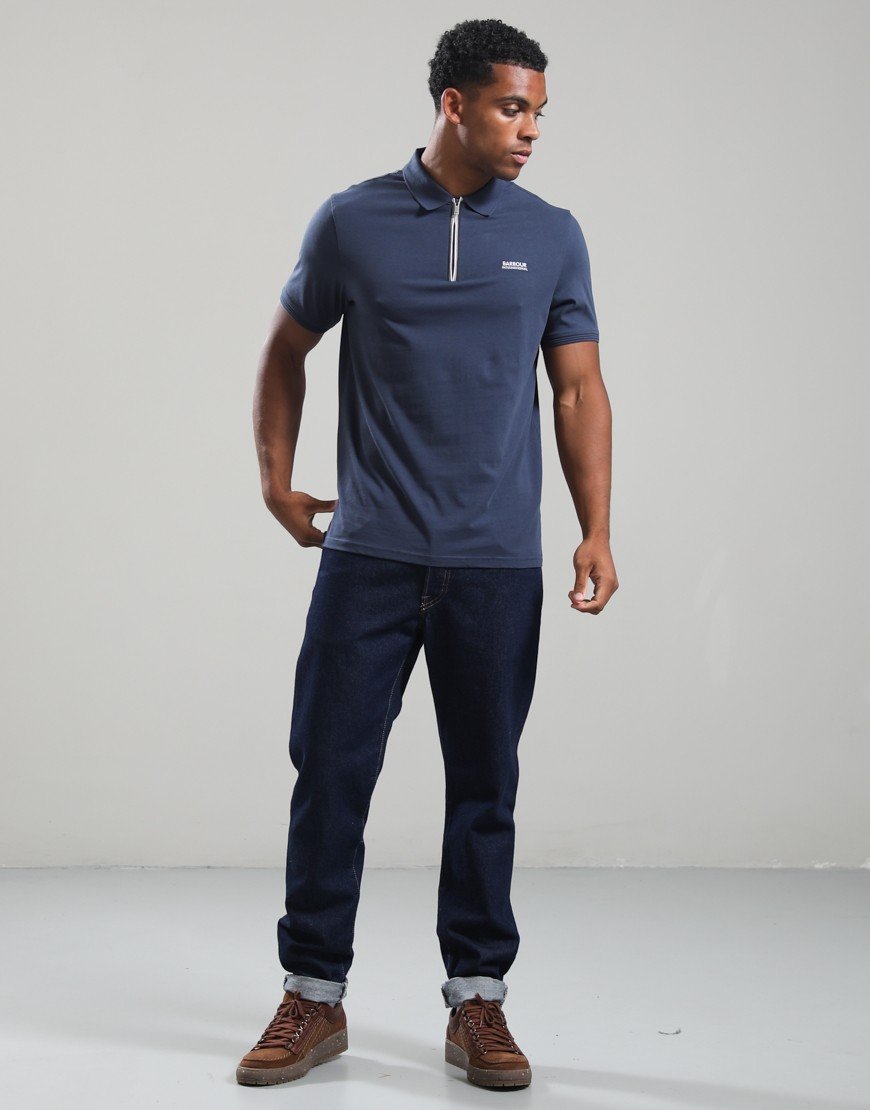 Barbour International Ashman Polo Shirt Oxford Navy