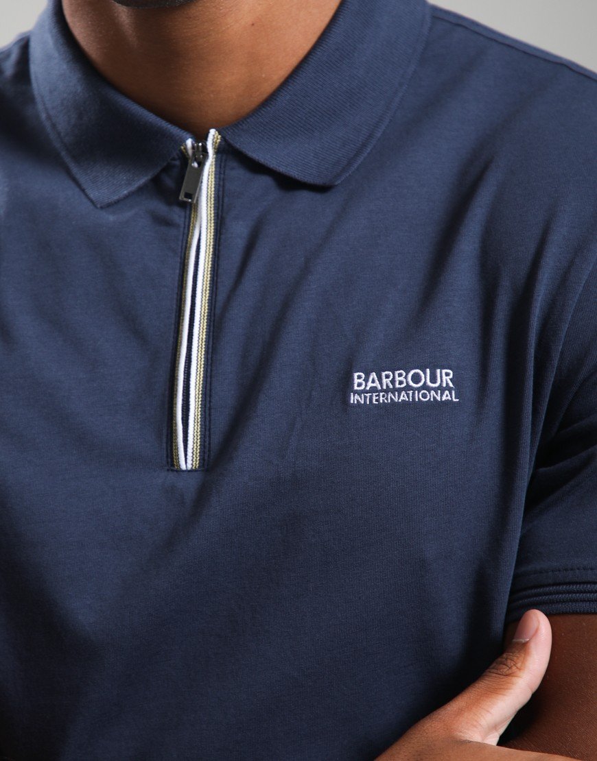 Barbour International Ashman Polo Shirt Oxford Navy