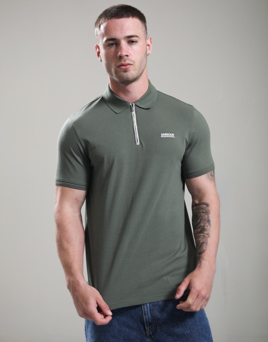 Barbour International Ashman Polo Shirt Thyme