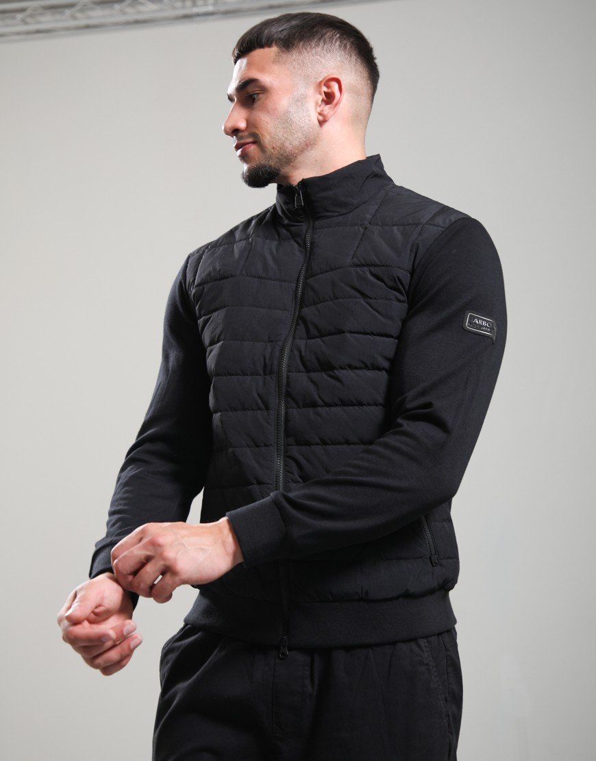 Barbour International Collins Baffle Quilted Sweat Black