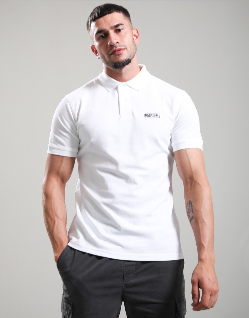 Barbour International Essential Polo Shirt White