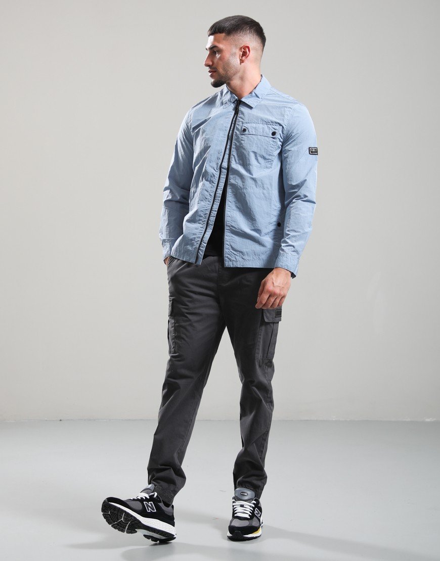 Barbour International Inline Overshirt Powder Blue