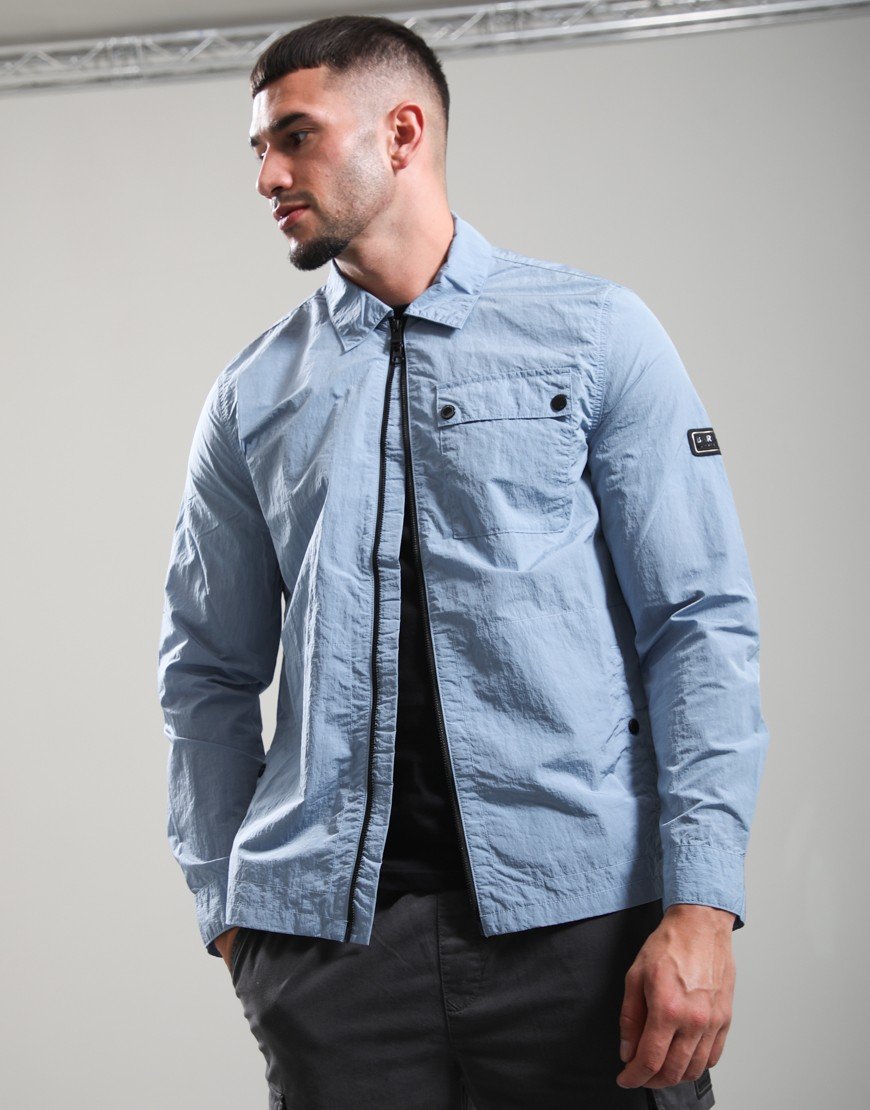 Barbour International Inline Overshirt Powder Blue