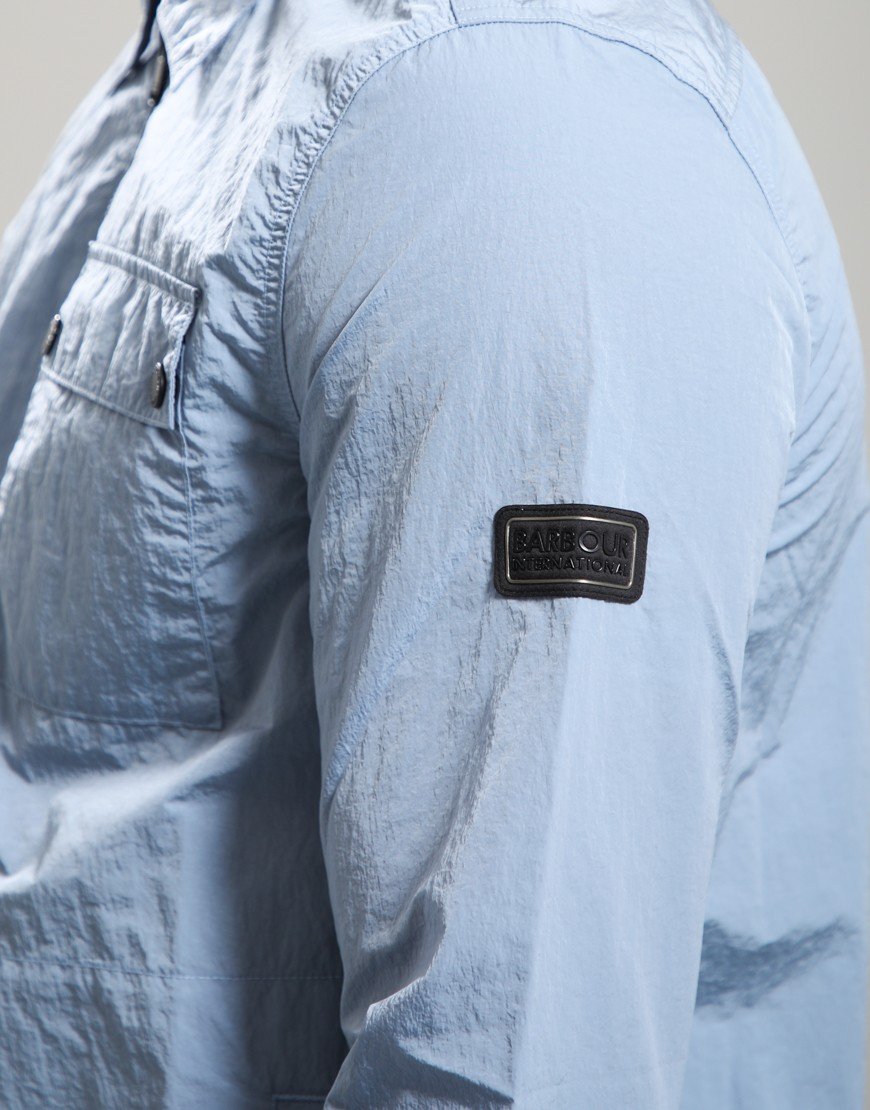 Barbour International Inline Overshirt Powder Blue