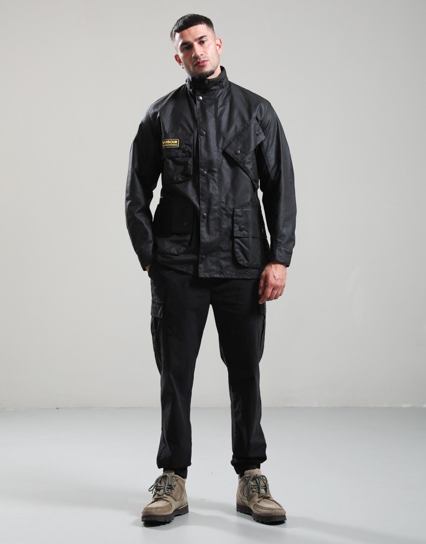 Barbour International Original Wax Jacket Black/Black