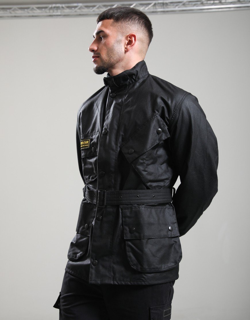 Barbour International Original Wax Jacket Black/Black