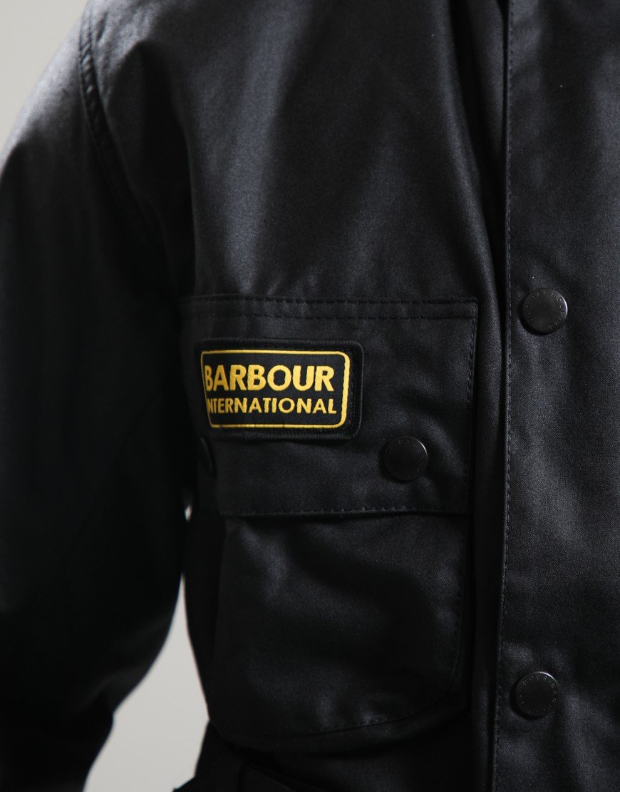 Barbour International Original Wax Jacket Black/Black