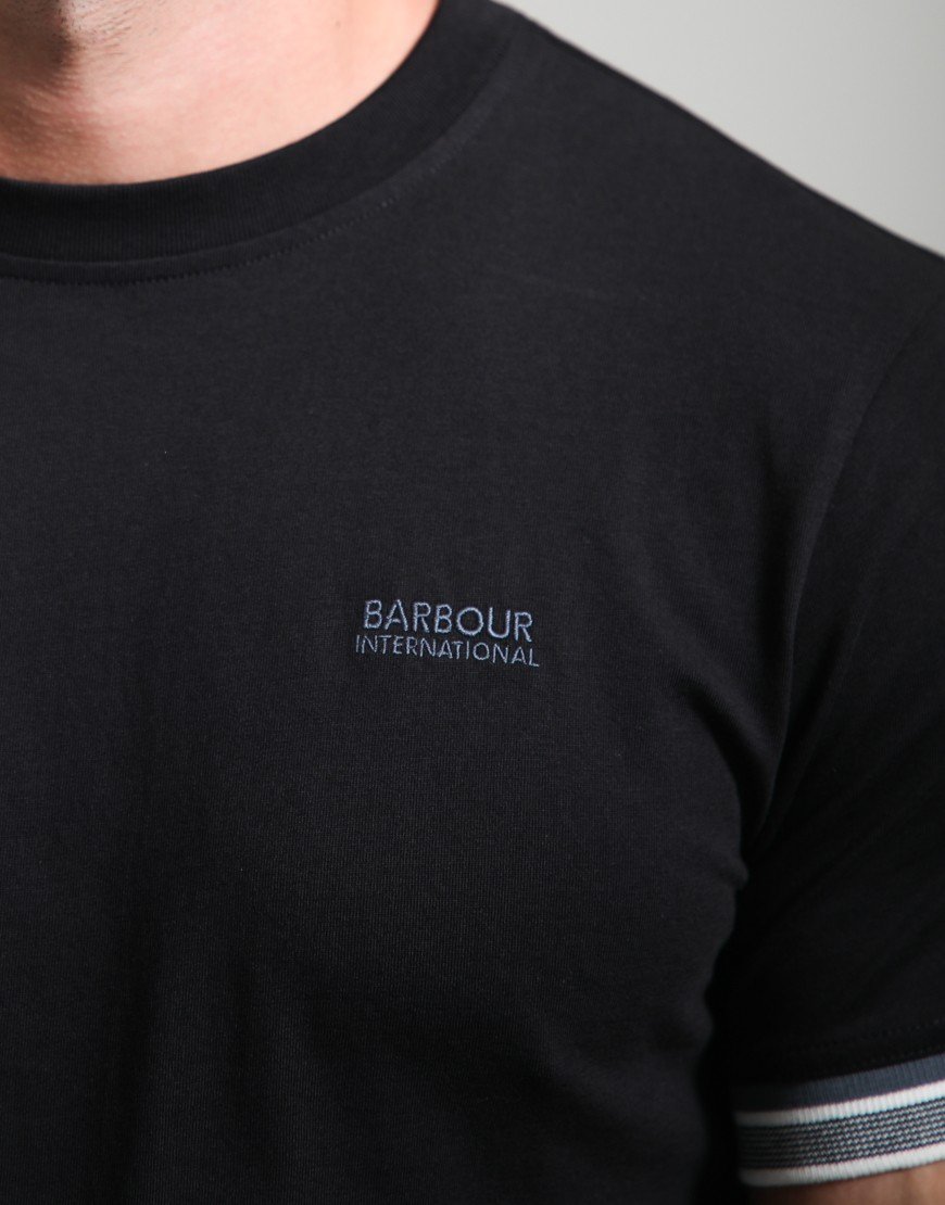 Barbour International Newport Tipped T-Shirt Black