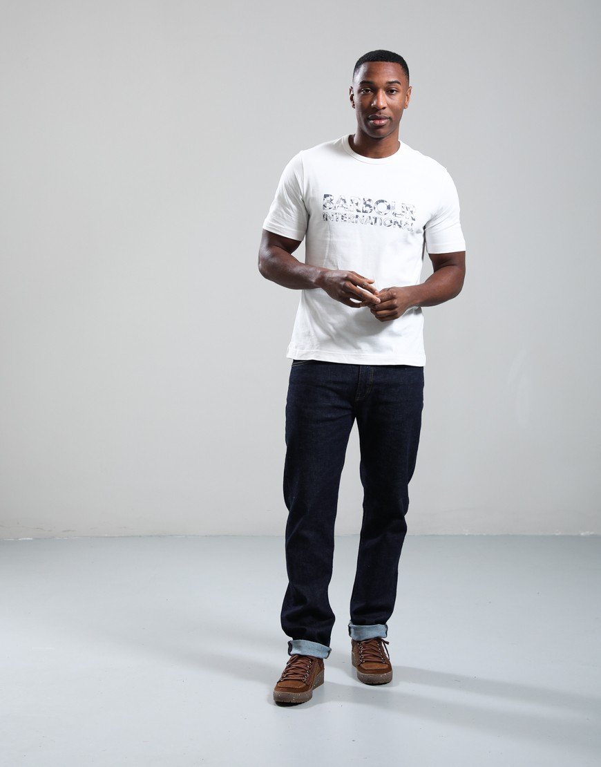 Barbour International Bento Branded T-Shirt Whisper White