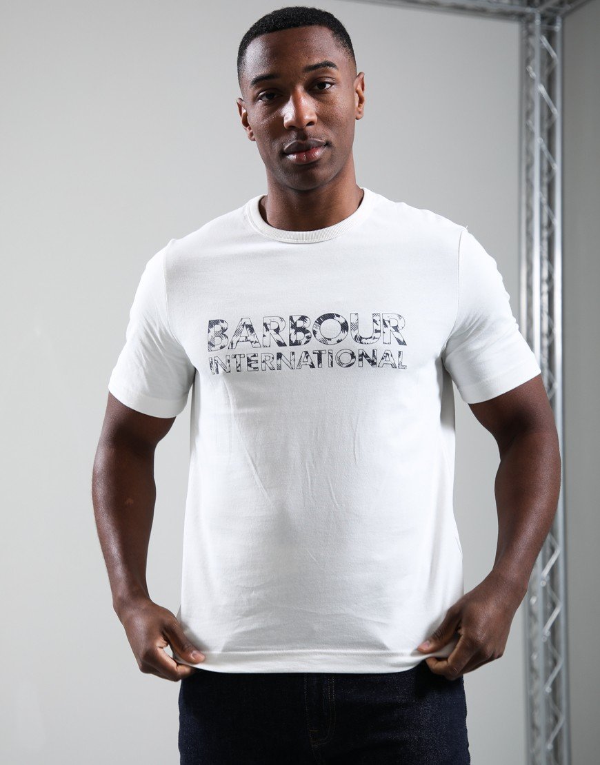 Barbour International Bento Branded T-Shirt Whisper White