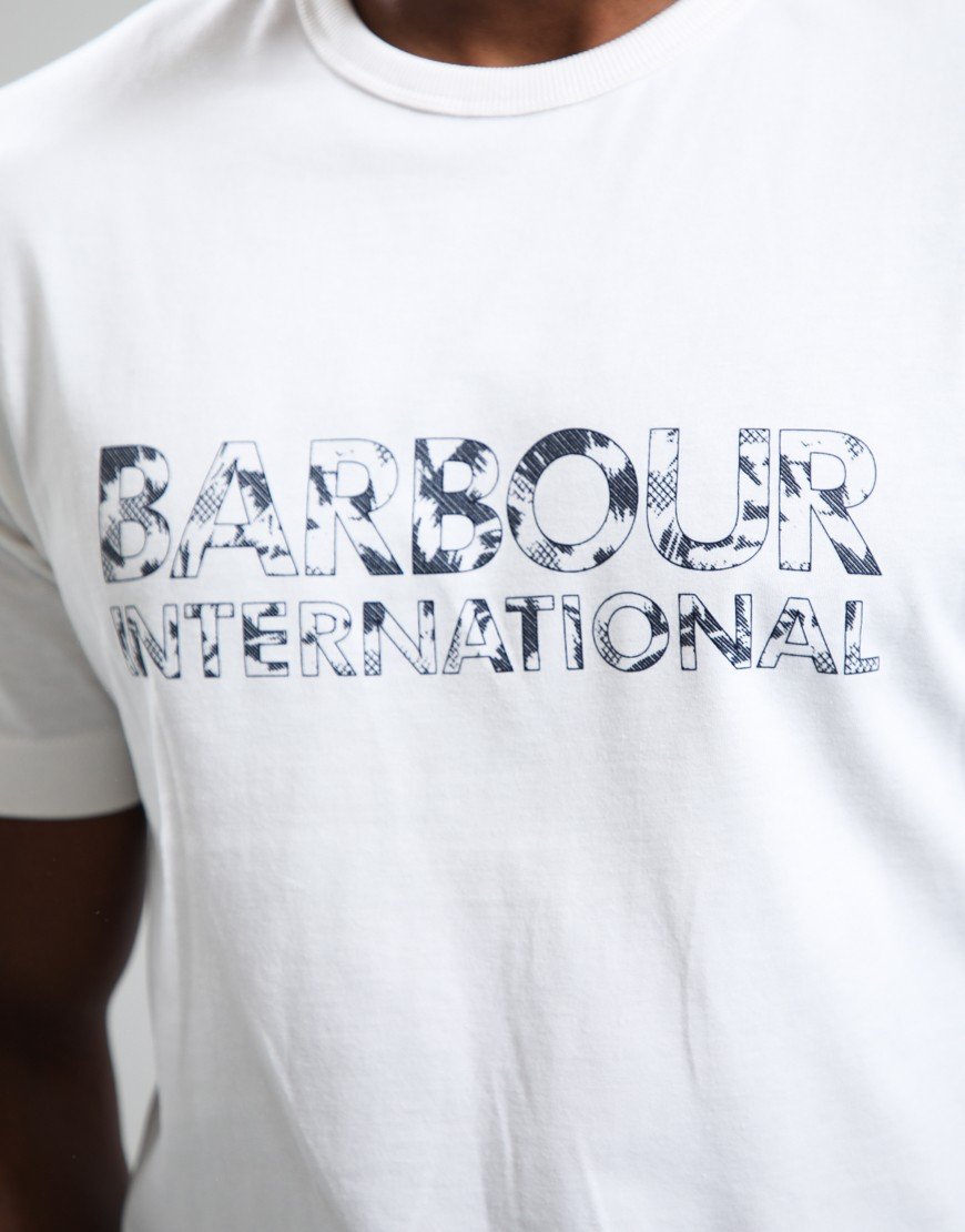 Barbour International Bento Branded T-Shirt Whisper White