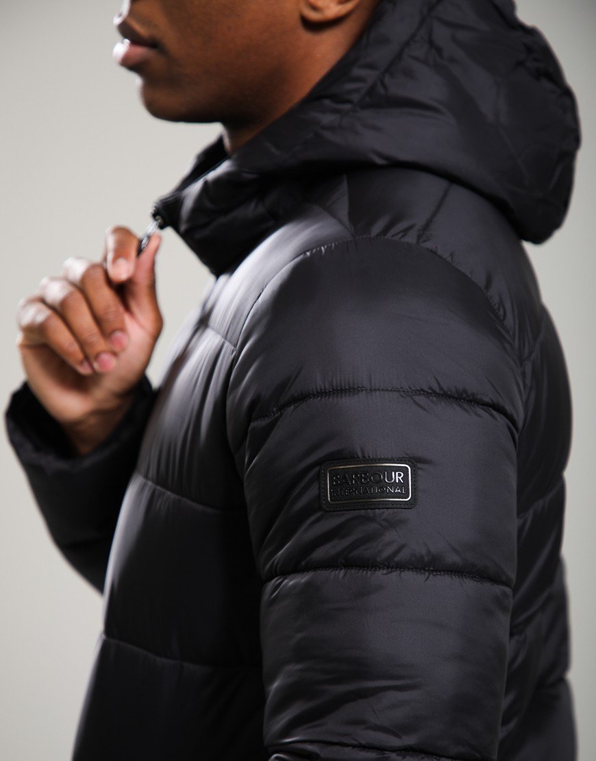 Barbour International Bobber Puffer Jacket Black