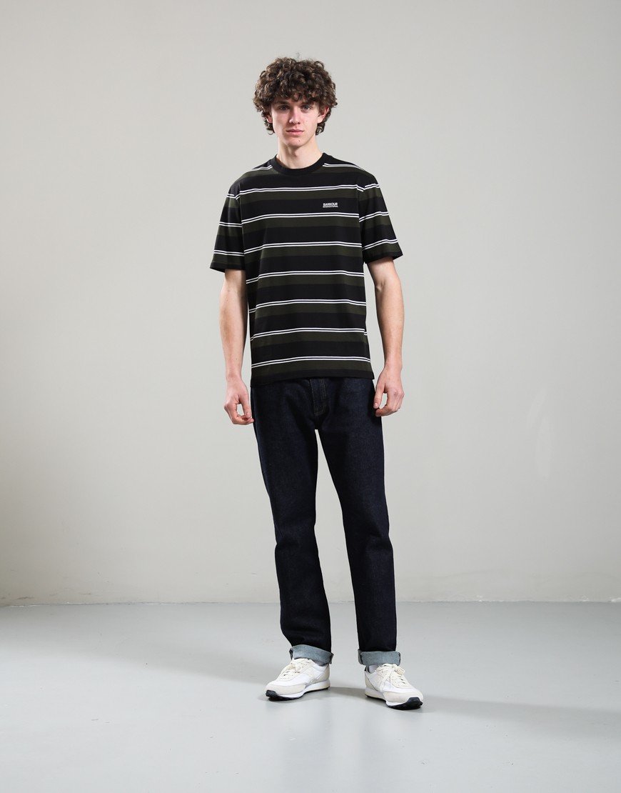 Barbour International Bruce Stripe T-Shirt Black