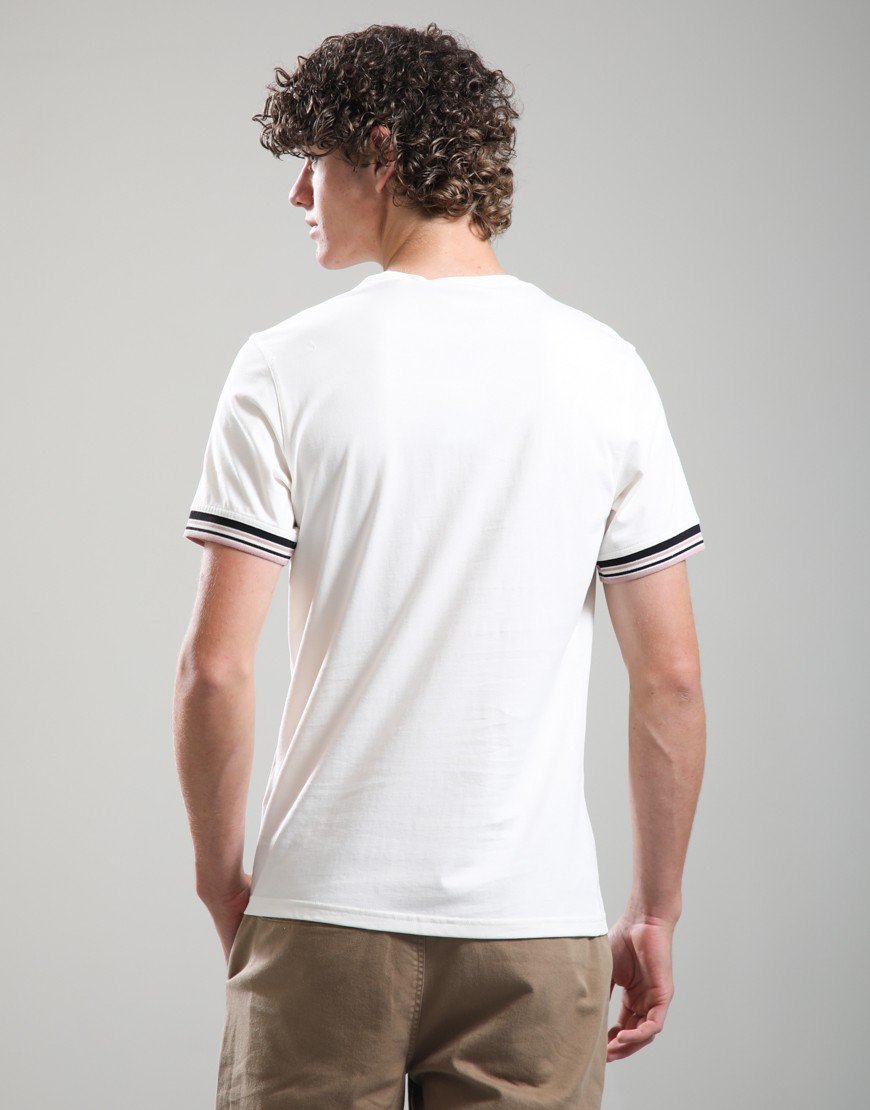 Barbour International Burnwood Tipped Cuff T-Shirt Whisper White