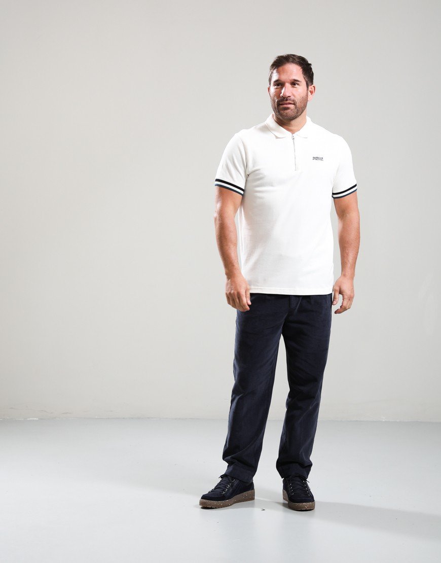 Barbour International Buxton Polo Shirt Whisper White