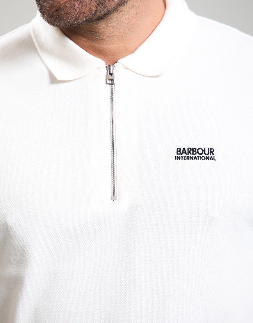 Barbour International Buxton Polo Shirt Whisper White