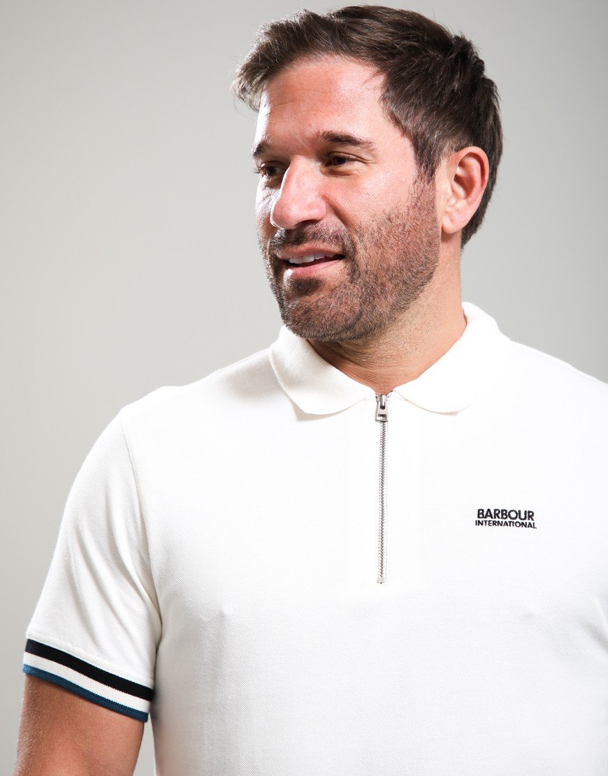 Barbour International Buxton Polo Shirt Whisper White