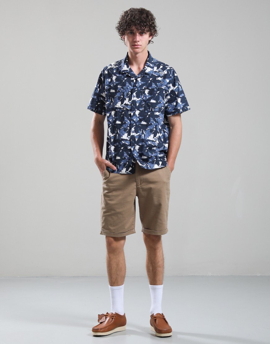 Barbour International Chappel Printed Shirt Navy