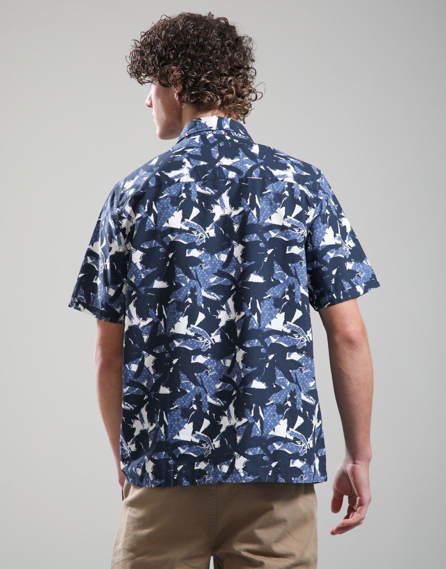 Barbour International Chappel Printed Shirt Navy