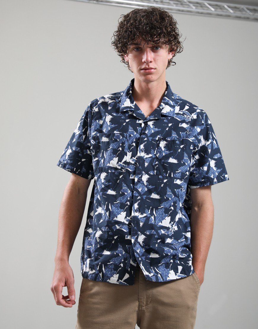 Barbour International Chappel Printed Shirt Navy
