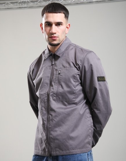 Barbour International Coil Overshirt Aluminium