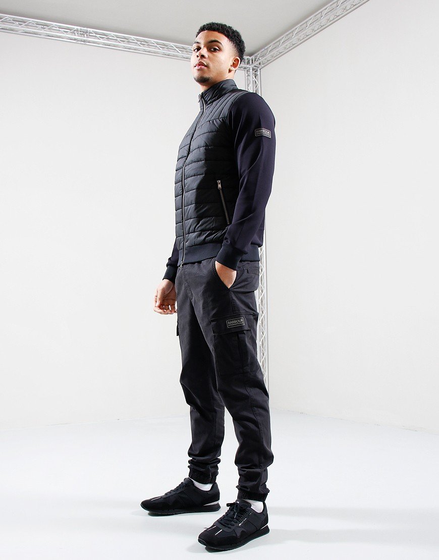 Barbour International Counter Quilted Sweat Black