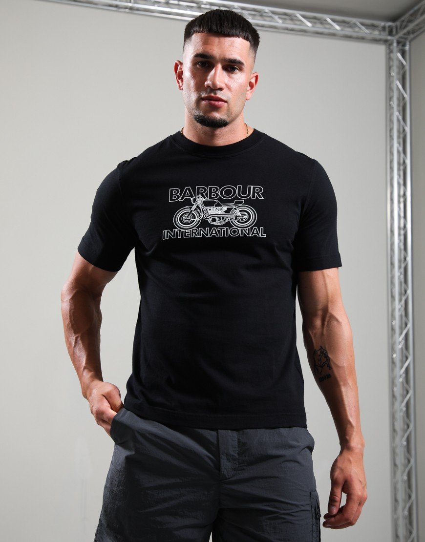 Barbour International Cowl T-Shirt Black