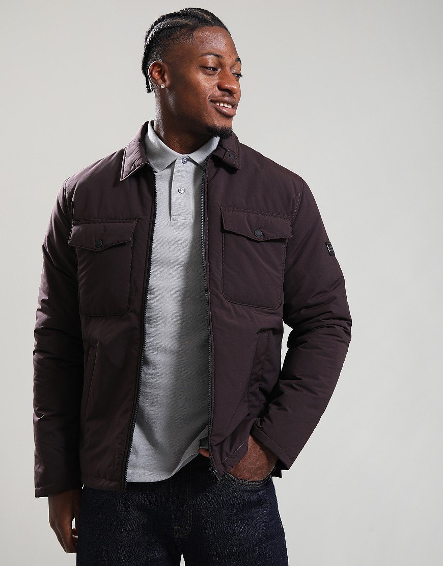 Barbour International Distill Quilt Jacket Java Red