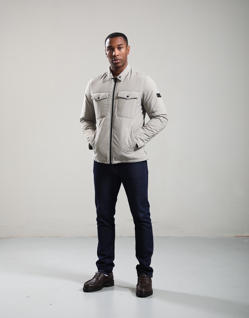 Barbour International Distill Quilted Jacket Concrete