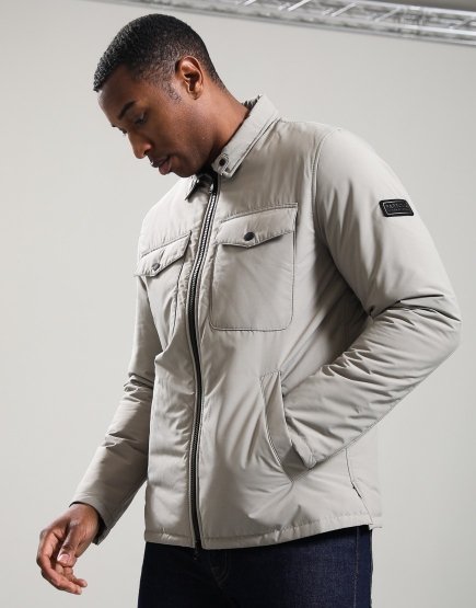 Barbour International Distill Quilted Jacket Concrete