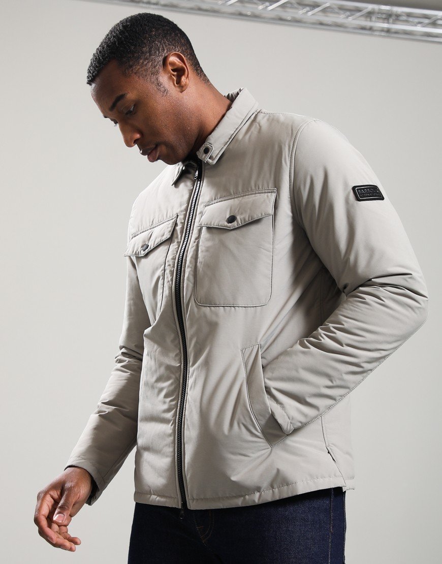 Barbour International Distill Quilted Jacket Concrete