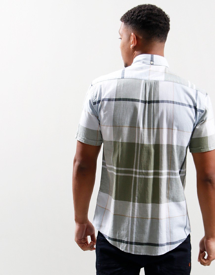 Barbour SL Douglas Shirt Washed Olive Terraces Menswear