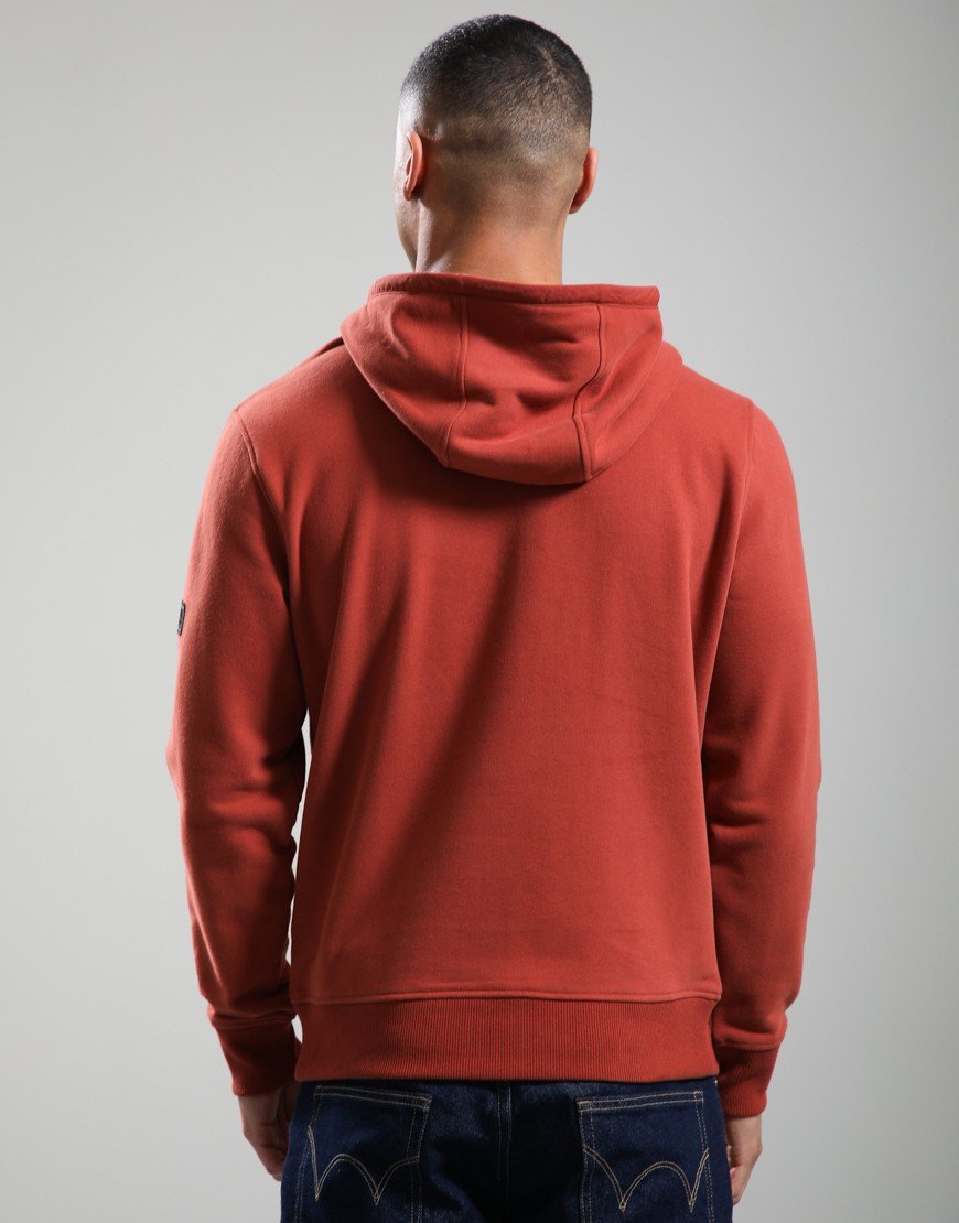 Barbour International Ehan Hoodie Burnt Henna