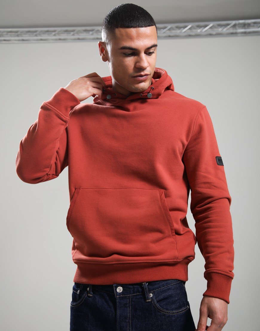 Barbour International Ehan Hoodie Burnt Henna