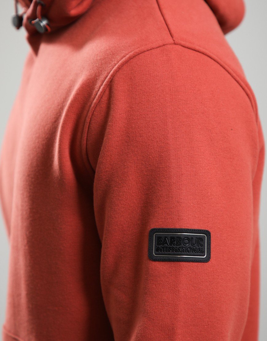 Barbour International Ehan Hoodie Burnt Henna