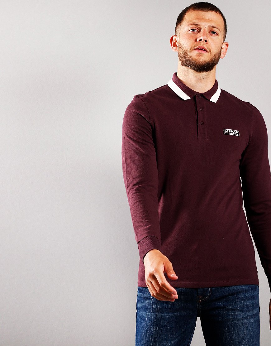 Barbour long sleeve polo clearance