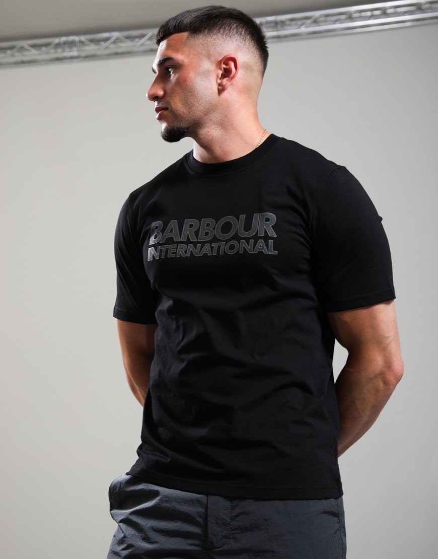 Barbour International Essential Graphic T-Shirt Black
