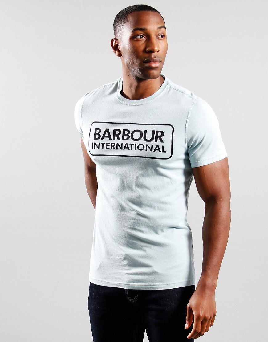 Barbour International Essential Large Logo T-Shirt Pastel Spruce
