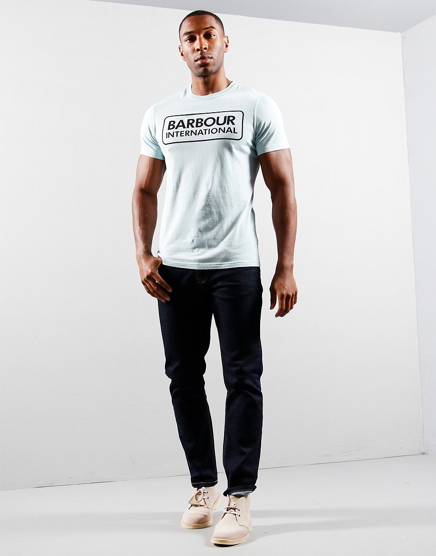 Barbour International Essential Large Logo T-Shirt Pastel Spruce