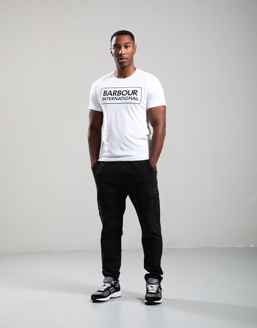 Barbour International Essential Large Logo T-Shirt White