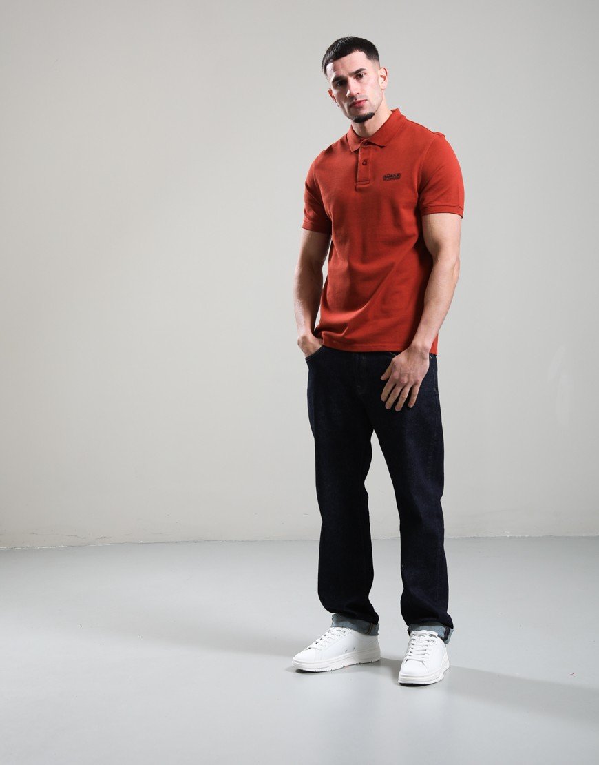 Barbour International Essential Polo Shirt Burnt Henna