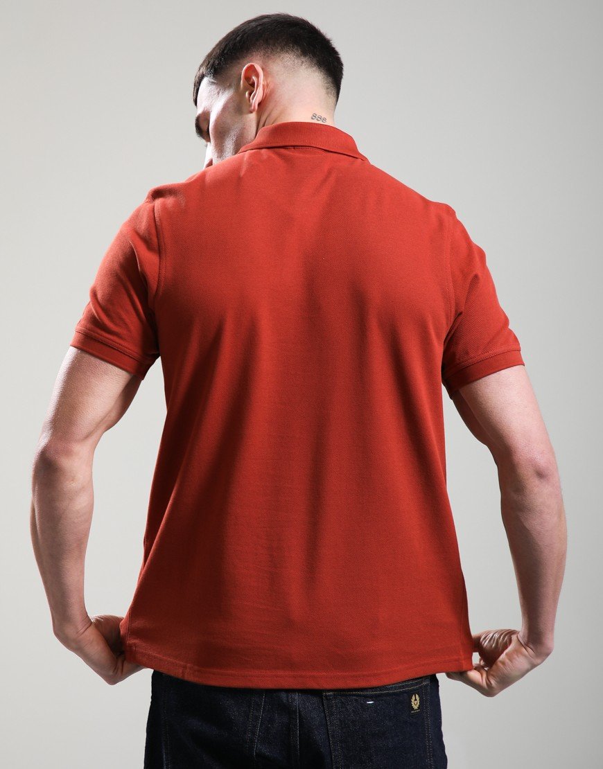 Barbour International Essential Polo Shirt Burnt Henna