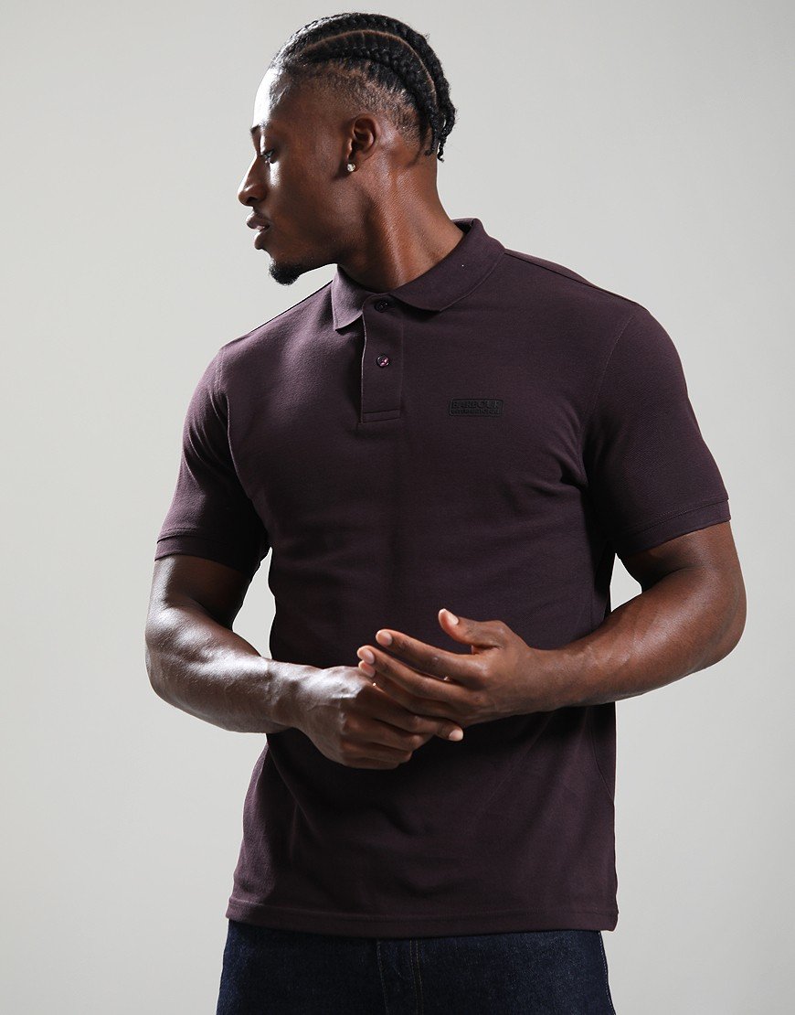 Barbour International Essential Polo Shirt Java Red