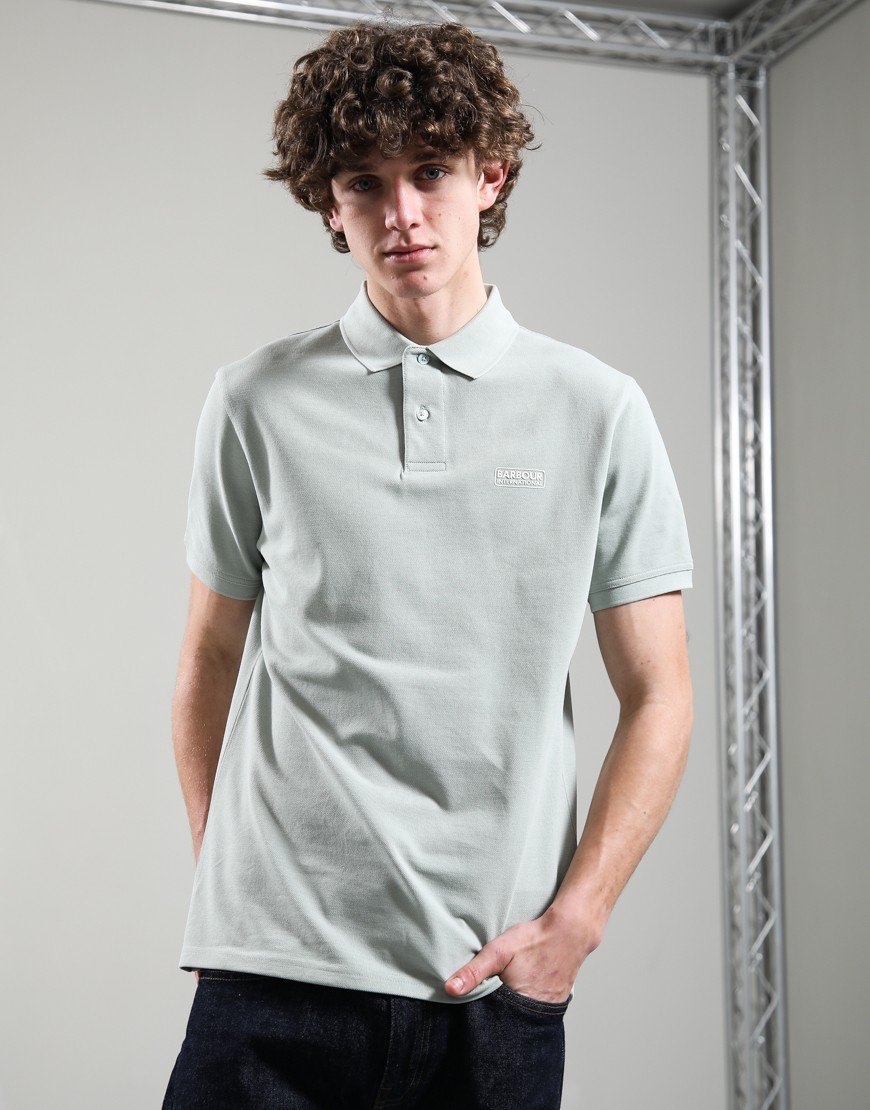 Barbour International Essential Polo Shirt Mineral Grey